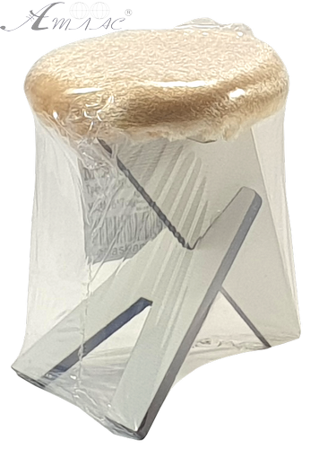 Меблі м'які для ляльок ростом 30 см - Табурет модерн бежевий з МДФ AS-7802 фото 2 Меблі м'які для ляльок ростом 30 см - Табурет модерн бежевий з МДФ AS-7802 фото 2