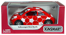 Машинка Kinsmart WV Beetle NEW, разрисованная  KT5062W, KT5028WR