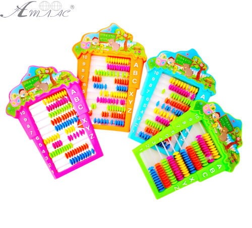 Счеты детские с ножкой, Домик пластиковые 17 х 25 см  80439