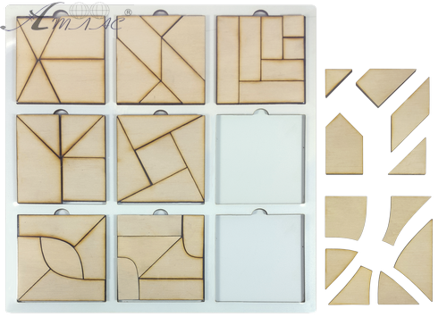 Іграшка розвиваюча Головоломка Склади Квадрат, третій рівень складності AS-7156 фото 2