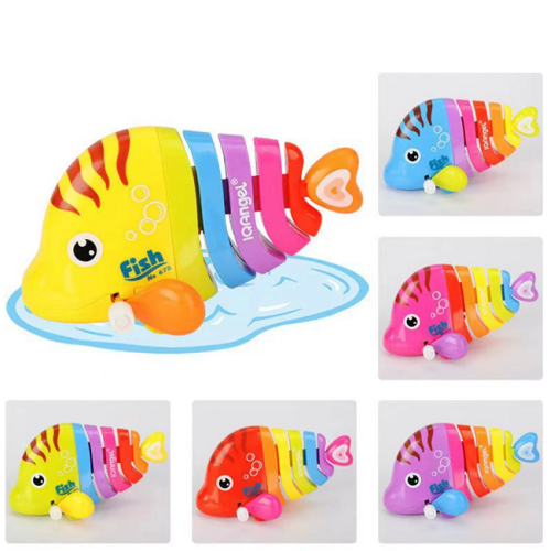 Игрушка Рыбка заводная яркая 11см  6637