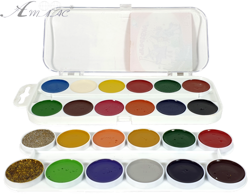 Акварель набор Гамма - Казковий Свiт 24 цвета фото 2 Акварель набор Гамма - Казковий Свiт 24 цвета фото 2