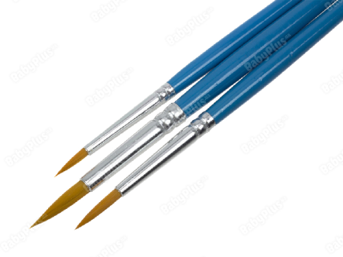 Набор кистей синтетических 3 шт Neo Line круглих SB-103 Набор кистей синтетических 3 шт Neo Line круглих SB-103