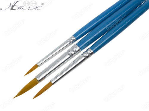 Набір синтетичних пензлів  3 шт Neo Line круглих  SB-103