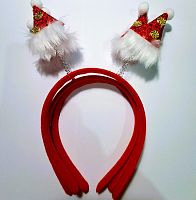 Обруч Новогодний с Колпаком Деда Мороза  08735