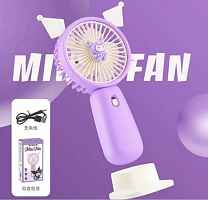 Игрушка Вентилятор Mini Fan с подставкой 15 см на аккумулторе  1688К