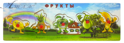 Іграшка дерев'яна Пазл Фрукти 30 х 10 см 07695