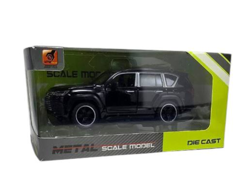 Машинка Die-CastCar Lexus LX 600 черный 14 см металл свет звук  3281B фото 4