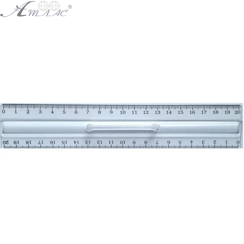 Лінійка з ручкою 20 см без кольору Спектр ЛР-200п