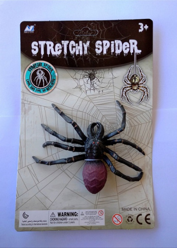 Игрушка Силиконовая тянучка Паук сиреневый 9 см 08759 Игрушка Силиконовая тянучка Паук сиреневый 9 см 08759