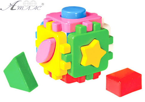 Игрушка Кубик сортер 10 см Технок 1943, 1882 фото 2 Игрушка Кубик сортер 10 см Технок 1943, 1882 фото 2