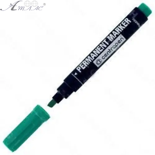 Маркер перманентний Centropen 8576/04 клиновидний зелений Маркер перманентний Centropen 8576/04 клиновидний зелений