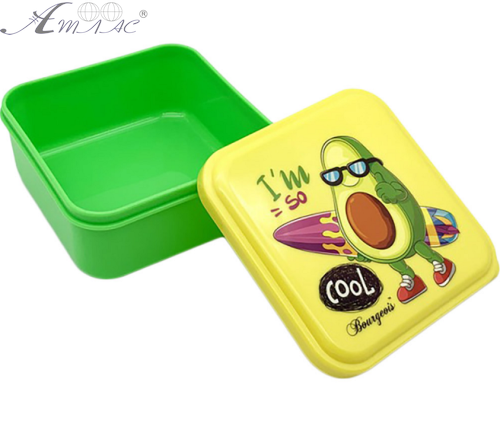 Ланчбокс Bourgeois Авокадо 490 мл12*12*5,5 см  46086-5