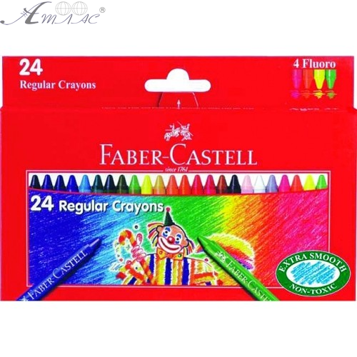 Карандаши восковые Faber-Castell 24 цвета 120057
