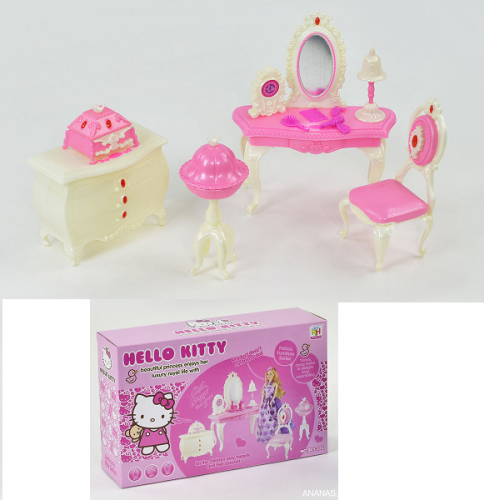 Игрушка Кукольная Мебель набор Hello Kitty Трюмо  901-320 / 321 фото 2