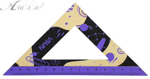 Трикутник ДЕРЕВ. 15см NASA фіолет  AS-0667