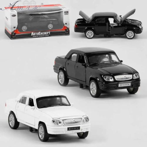 Машинка Автоексперт Волга ГАЗ 3110 13см двері світло звук  2572