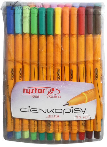 Ручка капілярна лінер, набір 25 шт, 0,4 мм, RC-04-25 Ручка капілярна лінер, набір 25 шт, 0,4 мм, RC-04-25