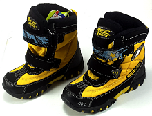Ботинки высокие SG спортивные, желто-черные, р.26  А9176, до - 20 градусов