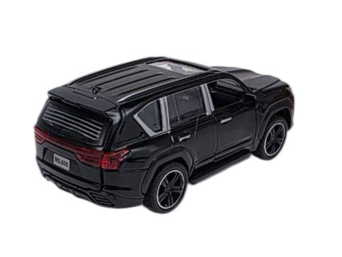 Машинка Die-CastCar Lexus LX 600 черный 14 см металл свет звук  3281B фото 3