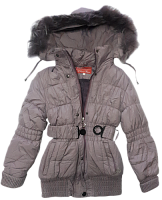 Куртка зимова для дівчинки р.L, бузкова однотонна 13934