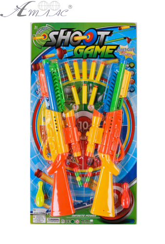 Іграшка Набір Зброї 2 рушниці стріляють поролоновими кулями з присоскою  17491