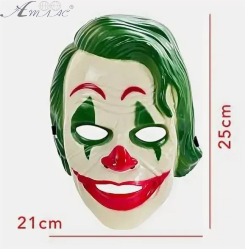 Іграшка Маска Джокер із зеленим волоссям 25х21 см 7156