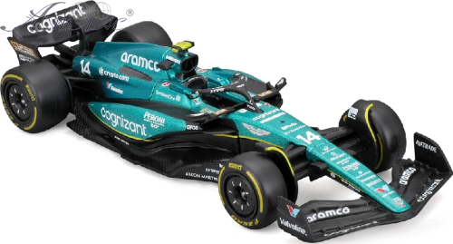 Машинка Bburago F1 Aston Martin AMR23 гоночний болід 13см  18-38090 фото 2