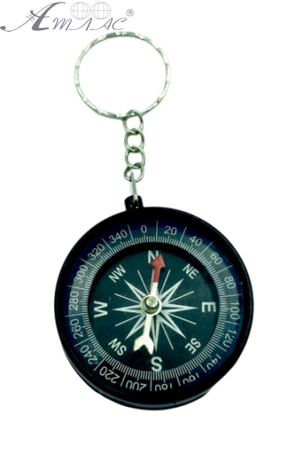 Брелок Компас пластик 4см чорний корпус 10326 Брелок Компас пластик 4см чорний корпус 10326