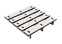 Подставка под чашку Поддон сувенирный односторонний из МДФ 9*9*1,5см AS-6037