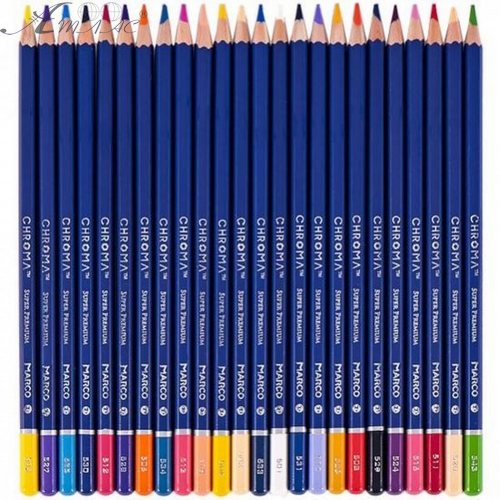 Олівці кольорові Marco Chroma 48 кольорів шестигранні 8010-48CB фото 3 Олівці кольорові Marco Chroma 48 кольорів шестигранні 8010-48CB фото 3