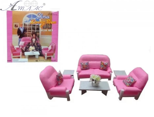 Іграшка Лялькові Меблі набір Gloria Вітальня  94014