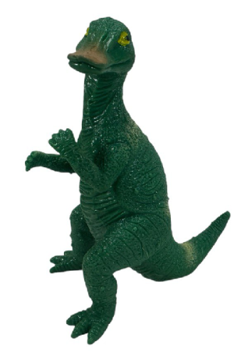 Игрушка силиконовая антистресс, Динозавр зеленый с утиным носом 10см  03464