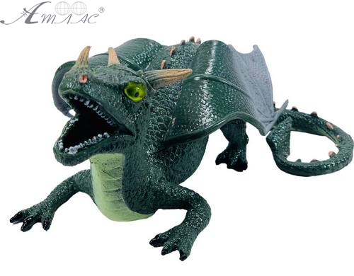 Іграшка Силіконова тягнучка Дракон великий Зелений темний 22 см 12533 фото 2 Іграшка Силіконова тягнучка Дракон великий Зелений темний 22 см 12533 фото 2