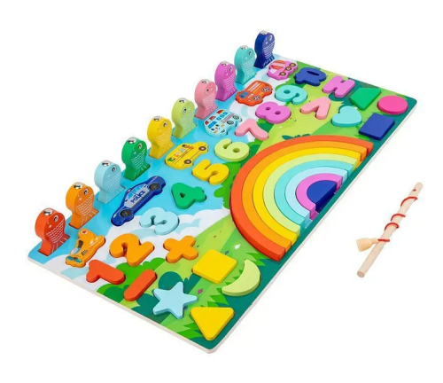 Игрушка Деревянная Веселка Учебно - игровая доска  MD 1647 фото 2