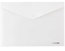 Папка на кнопке А4 Economix прозрачная  31301-00