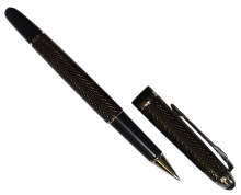 Ручка роллер De Cambr RP163-20 коричневая чешуя 07426