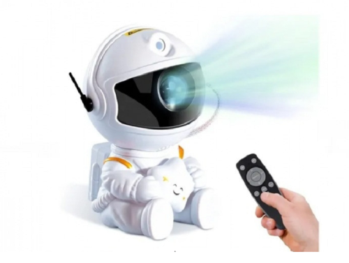 Ночник-проектор Космонавт лазер 12 см с пультом  13842 фото 3