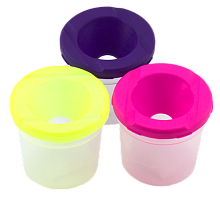 Стакан-непроливайка 7,6 х 7,6 х 7,6 см пластиковий AS-0021