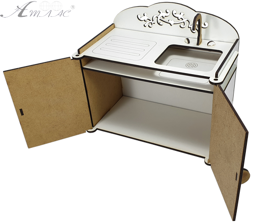 Мебель для кукол ростом 30 см - Тумба с мойкой из МДФ AS-6018, М-2045 фото 2 Мебель для кукол ростом 30 см - Тумба с мойкой из МДФ AS-6018, М-2045 фото 2