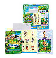 Игрушка интерактивная книга "Мир Животных" обучение с Укр озвучкой  70456