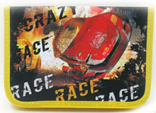 Пенал школьный JO Crazy Race 1 отделение, 2 отворота, на молнии DH-18292