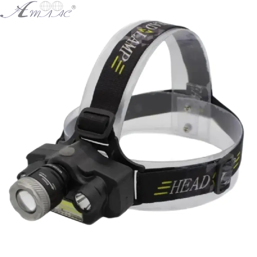 Ліхтарик акумуляторний налобний на 18650 пластик 16492 Ліхтарик акумуляторний налобний на 18650 пластик 16492