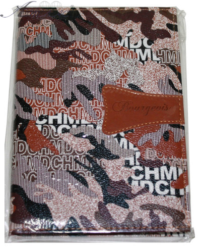 Ежедневник недатированный А5 МД Bourgeois 160 л коричневый с буквами ND-5-А5 