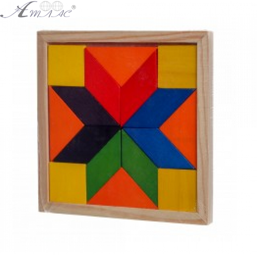 Іграшка Дерев'яна Рамка-вкладиш геометричні фігури 5506