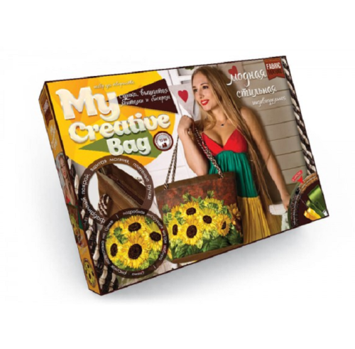 Набор для творчества Вышивка сумки Лентами и бисером My Creative Bag МСВ-01-03 Набор для творчества Вышивка сумки Лентами и бисером My Creative Bag МСВ-01-03