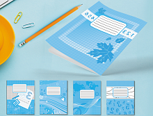 Тетрадь 12 л клетка Фоновая Лидер  959072