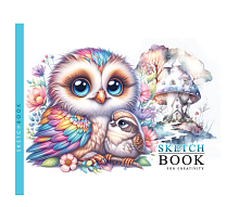 Скетчбук для рисования Bourgeois 148х105 Сова 24 листа  24335