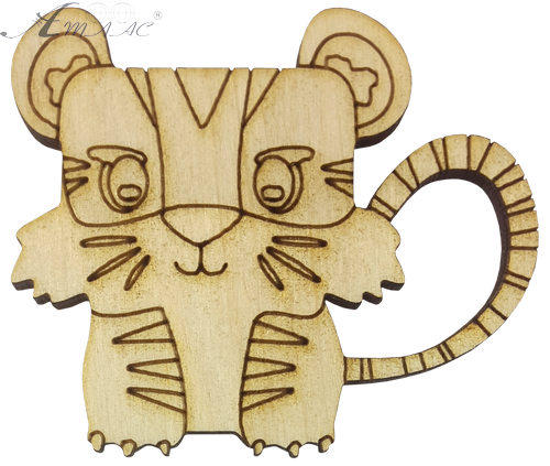 Фигурка фанерная - Тигр № 1 квадратный с длинным хвостом 6 х 5 см AS-4536 Фигурка фанерная - Тигр № 1 квадратный с длинным хвостом 6 х 5 см AS-4536