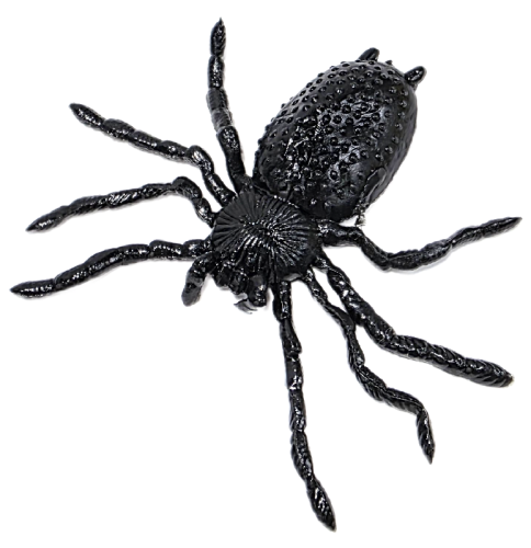 Игрушка Лизун держащий форму Паук черный 8см  08359